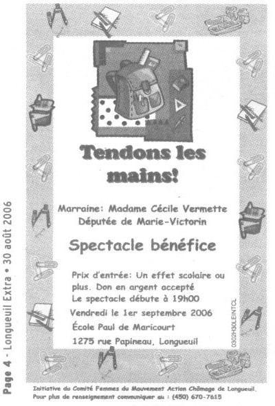 OTLM - Publicité - Longueuil Extra - 30 août 2006